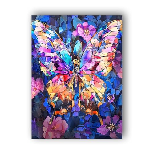 Hoobee 5D DIY Diamond Painting Schmetterling, Diamond Painting Bilder Tier, Diamond Painting Erwachsene, Vollbohrer Stickerei Kreuzstich Kunst Handwerk für Zuhause Wanddekoration 30x40cm-21 Hoobee 5D DIY Diamond Painting Schmetterling, Diamond Painting Bilder Tier, Diamond Painting Erwachsene, Vollbohrer Stickerei Kreuzstich Kunst Handwerk für Zuhause Wanddekoration 30x40cm-21 von Hoobee