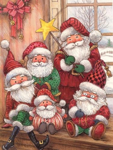 Hoobee 5D DIY Diamond Painting Weihnachten, Diamond Painting Bilder Weihnachtsmann, Vollbohrer Stickerei Kreuzstich Kunst Handwerk für Zuhause Wanddekoration 30x40cm Hoobee 5D DIY Diamond Painting Weihnachten, Diamond Painting Bilder Weihnachtsmann, Vollbohrer Stickerei Kreuzstich Kunst Handwerk für Zuhause Wanddekoration 30x40cm von Hoobee