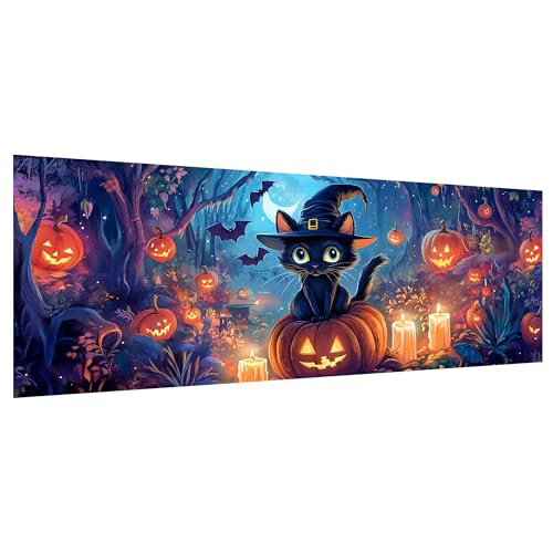 Hoobee 5D DIY Halloween Diamond Painting Groß, Diamond Painting Bilder Schwarze Katze, Diamant Painting Groß xxl Vollbohrer Stickerei Kreuzstich Kunst Handwerk für Zuhause Wanddekoration 30x80cm-2 Hoobee 5D DIY Halloween Diamond Painting Groß, Diamond Painting Bilder Schwarze Katze, Diamant Painting Groß xxl Vollbohrer Stickerei Kreuzstich Kunst Handwerk für Zuhause Wanddekoration 30x80cm-2 von Hoobee