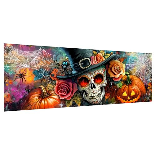 Hoobee 5D DIY Halloween Diamond Painting Groß, Diamond Painting Bilder Totenkopf, Diamant Painting Groß xxl Vollbohrer Stickerei Kreuzstich Kunst Handwerk für Zuhause Wanddekoration 30x80cm-1 Hoobee 5D DIY Halloween Diamond Painting Groß, Diamond Painting Bilder Totenkopf, Diamant Painting Groß xxl Vollbohrer Stickerei Kreuzstich Kunst Handwerk für Zuhause Wanddekoration 30x80cm-1 von Hoobee