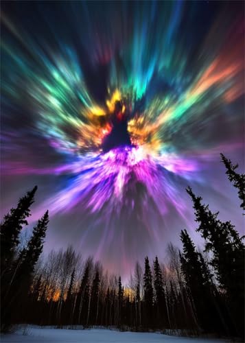Diamond Painting Kinder Abstrakt, Diamant Painting Bilder Aurora DIY Eckige Steine Diamant Kunst Malerei Kits, 5D Mosaikherstellung Bastelset Erwachsene für Aesthetic Room Decor 80x100 cm X4-939 Diamond Painting Kinder Abstrakt, Diamant Painting Bilder Aurora DIY Eckige Steine Diamant Kunst Malerei Kits, 5D Mosaikherstellung Bastelset Erwachsene für Aesthetic Room Decor 80x100 cm X4-939 von Hooixaag