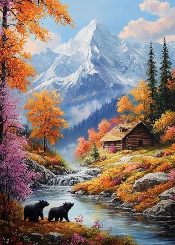 Diamond Painting Kinder Berg, Diamant Painting Bilder Fluss DIY Runden Steine Diamant Kunst Malerei Kits, 5D Mosaikherstellung Bastelset Erwachsene für Aesthetic Room Decor Geschenke 80x100 cm X4-985 Diamond Painting Kinder Berg, Diamant Painting Bilder Fluss DIY Runden Steine Diamant Kunst Malerei Kits, 5D Mosaikherstellung Bastelset Erwachsene für Aesthetic Room Decor Geschenke 80x100 cm X4-985 von Hooixaag
