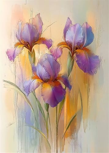 Diamond Painting Kinder Blume, Diamant Painting Bilder Iris DIY Runden Steine Diamant Kunst Malerei Kits, 5D Mosaikherstellung Bastelset Erwachsene für Aesthetic Room Decor Geschenke 80x100 cm X4-837 Diamond Painting Kinder Blume, Diamant Painting Bilder Iris DIY Runden Steine Diamant Kunst Malerei Kits, 5D Mosaikherstellung Bastelset Erwachsene für Aesthetic Room Decor Geschenke 80x100 cm X4-837 von Hooixaag