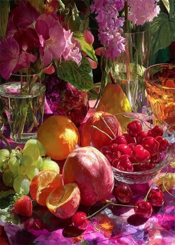 Diamond Painting Kinder Blume, Diamant Painting Bilder Obst DIY Runden Steine Diamant Kunst Malerei Kits, 5D Mosaikherstellung Bastelset Erwachsene für Aesthetic Room Decor Geschenke 80x100 cm X4-821 Diamond Painting Kinder Blume, Diamant Painting Bilder Obst DIY Runden Steine Diamant Kunst Malerei Kits, 5D Mosaikherstellung Bastelset Erwachsene für Aesthetic Room Decor Geschenke 80x100 cm X4-821 von Hooixaag