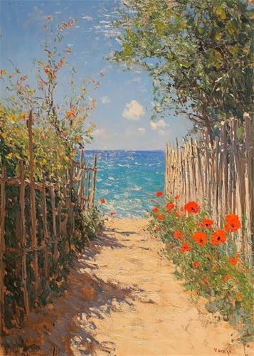 Diamond Painting Kinder Blume,Diamant Painting Bilder Ozean DIY Eckige Steine Diamant Kunst Malerei Kits,5D Mosaikherstellung Bastelset Erwachsene für Aesthetic Room Decor Geschenke 80x100 cm X4-1003 von Hooixaag