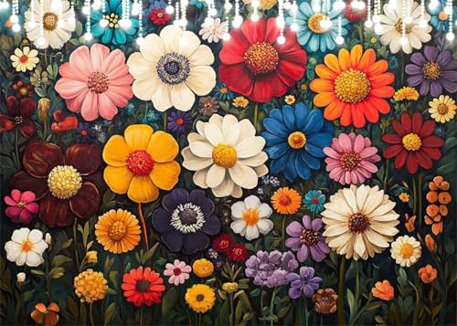Diamond Painting Kinder Bunt, Diamant Painting Bilder Blume DIY Runden Steine Diamant Kunst Malerei Kits, 5D Mosaikherstellung Bastelset Erwachsene für Aesthetic Room Decor Geschenke 40x50 cm X4-89 Diamond Painting Kinder Bunt, Diamant Painting Bilder Blume DIY Runden Steine Diamant Kunst Malerei Kits, 5D Mosaikherstellung Bastelset Erwachsene für Aesthetic Room Decor Geschenke 40x50 cm X4-89 von Hooixaag