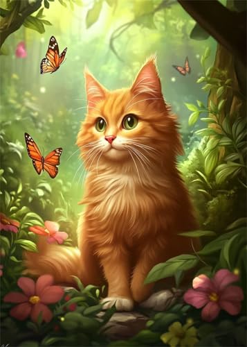 Diamond Painting Kinder Dschungel, Diamant Painting Bilder Katze DIY Runden Steine Diamant Kunst Malerei Kits, 5D Mosaikherstellung Bastelset Erwachsene für Aesthetic Room Decor 80x100 cm X4-909 Diamond Painting Kinder Dschungel, Diamant Painting Bilder Katze DIY Runden Steine Diamant Kunst Malerei Kits, 5D Mosaikherstellung Bastelset Erwachsene für Aesthetic Room Decor 80x100 cm X4-909 von Hooixaag
