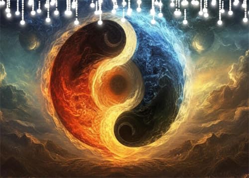 Diamond Painting Kinder Fantasie, Diamant Painting Bilder Yin Yang DIY Runden Steine Diamant Kunst Malerei Kits, 5D Mosaikherstellung Bastelset Erwachsene für Aesthetic Room Decor 80x100 cm X4-97 Diamond Painting Kinder Fantasie, Diamant Painting Bilder Yin Yang DIY Runden Steine Diamant Kunst Malerei Kits, 5D Mosaikherstellung Bastelset Erwachsene für Aesthetic Room Decor 80x100 cm X4-97 von Hooixaag