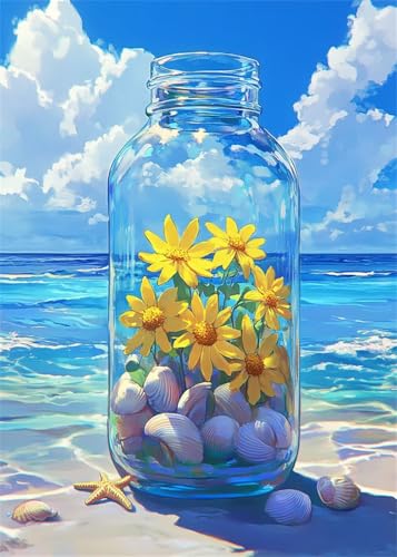 Diamond Painting Kinder Flasche, Diamant Painting Bilder Strand DIY Runden Steine Diamant Kunst Malerei Kits, 5D Mosaikherstellung Bastelset Erwachsene für Aesthetic Room Decor 80x100 cm X4-901 Diamond Painting Kinder Flasche, Diamant Painting Bilder Strand DIY Runden Steine Diamant Kunst Malerei Kits, 5D Mosaikherstellung Bastelset Erwachsene für Aesthetic Room Decor 80x100 cm X4-901 von Hooixaag