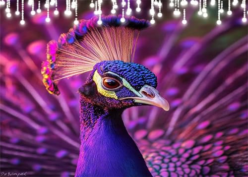 Diamond Painting Kinder Pfau, Diamant Painting Bilder Tier DIY Runden Steine Diamant Kunst Malerei Kits, 5D Mosaikherstellung Bastelset Erwachsene für Aesthetic Room Decor Geschenke 80x100 cm X4-77 Diamond Painting Kinder Pfau, Diamant Painting Bilder Tier DIY Runden Steine Diamant Kunst Malerei Kits, 5D Mosaikherstellung Bastelset Erwachsene für Aesthetic Room Decor Geschenke 80x100 cm X4-77 von Hooixaag