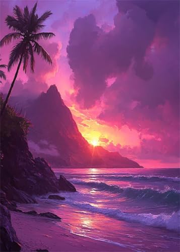 Diamond Painting Kinder Sonnenuntergang, Diamant Painting Bilder Wolke DIY Eckige Steine Diamant Kunst Malerei Kits, 5D Mosaik Bastelset Erwachsene für Aesthetic Room Decor Geschenke 80x100 cm X4-891 Diamond Painting Kinder Sonnenuntergang, Diamant Painting Bilder Wolke DIY Eckige Steine Diamant Kunst Malerei Kits, 5D Mosaik Bastelset Erwachsene für Aesthetic Room Decor Geschenke 80x100 cm X4-891 von Hooixaag
