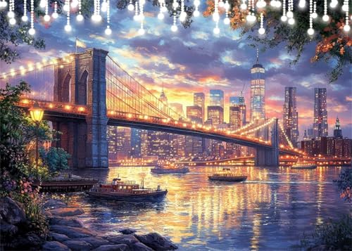Diamond Painting Kinder Stadt, Diamant Painting Bilder Landschaft DIY Eckige Steine Diamant Kunst Malerei Kits, 5D Mosaikherstellung Bastelset Erwachsene für Aesthetic Room Decor 35x50 cm X4-111 Diamond Painting Kinder Stadt, Diamant Painting Bilder Landschaft DIY Eckige Steine Diamant Kunst Malerei Kits, 5D Mosaikherstellung Bastelset Erwachsene für Aesthetic Room Decor 35x50 cm X4-111 von Hooixaag