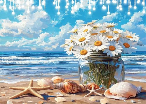 Diamond Painting Kinder Strand, Diamant Painting Bilder Gänseblümchen DIY Eckige Steine Diamant Kunst Malerei Kits, 5D Mosaikherstellung Bastelset Erwachsene für Aesthetic Room Decor 20x30 cm X4-71 Diamond Painting Kinder Strand, Diamant Painting Bilder Gänseblümchen DIY Eckige Steine Diamant Kunst Malerei Kits, 5D Mosaikherstellung Bastelset Erwachsene für Aesthetic Room Decor 20x30 cm X4-71 von Hooixaag