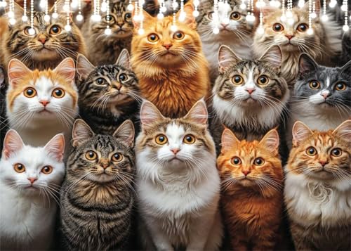 Diamond Painting Kinder Tier, Diamant Painting Bilder Katze DIY Eckige Steine Diamant Kunst Malerei Kits, 5D Mosaikherstellung Bastelset Erwachsene für Aesthetic Room Decor Geschenke 20x30 cm X4-67 Diamond Painting Kinder Tier, Diamant Painting Bilder Katze DIY Eckige Steine Diamant Kunst Malerei Kits, 5D Mosaikherstellung Bastelset Erwachsene für Aesthetic Room Decor Geschenke 20x30 cm X4-67 von Hooixaag