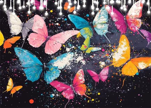 Diamond Painting Set Erwachsene Bunt Diamant Painting Bilder Schmetterling DIY Runden Vollbohrer Diamant Malerei Stickerei Kreuzstich, 5D Mosaik Basteln Mädchen Geschenke Room Decor 80x100 cm X4-38 Diamond Painting Set Erwachsene Bunt Diamant Painting Bilder Schmetterling DIY Runden Vollbohrer Diamant Malerei Stickerei Kreuzstich, 5D Mosaik Basteln Mädchen Geschenke Room Decor 80x100 cm X4-38 von Hooixaag