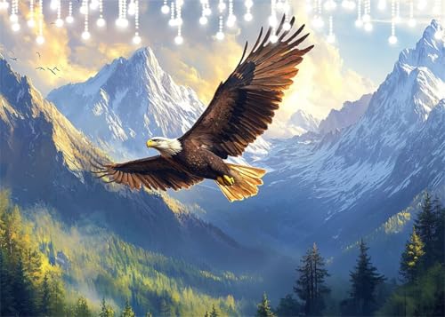 Diamond Painting Set Erwachsene Landschaft Diamant Painting Bilder Adler DIY Runden Vollbohrer Diamant Malerei Stickerei Kreuzstich, 5D Mosaik Basteln Mädchen Geschenke Room Decor 80x100 cm X4-110 Diamond Painting Set Erwachsene Landschaft Diamant Painting Bilder Adler DIY Runden Vollbohrer Diamant Malerei Stickerei Kreuzstich, 5D Mosaik Basteln Mädchen Geschenke Room Decor 80x100 cm X4-110 von Hooixaag