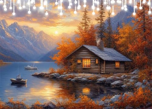 Diamond Painting Set Erwachsene Landschaft Diamant Painting Bilder Herbst DIY Eckige Vollbohrer Diamant Malerei Stickerei Kreuzstich, 5D Mosaik Basteln Mädchen Geschenke Room Decor 80x100 cm X4-60 Diamond Painting Set Erwachsene Landschaft Diamant Painting Bilder Herbst DIY Eckige Vollbohrer Diamant Malerei Stickerei Kreuzstich, 5D Mosaik Basteln Mädchen Geschenke Room Decor 80x100 cm X4-60 von Hooixaag
