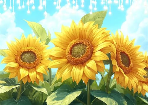 Diamond Painting Set Erwachsene Sonnenblume Diamant Painting Bilder Himmel DIY Runden Vollbohrer Diamant Malerei Stickerei Kreuzstich, 5D Mosaik Basteln Mädchen Geschenke Room Decor 60x80 cm X4-46 Diamond Painting Set Erwachsene Sonnenblume Diamant Painting Bilder Himmel DIY Runden Vollbohrer Diamant Malerei Stickerei Kreuzstich, 5D Mosaik Basteln Mädchen Geschenke Room Decor 60x80 cm X4-46 von Hooixaag