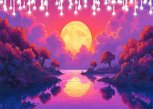Diamond Painting Set Erwachsene Sonnenuntergang Diamant Painting Bilder Landschaft DIY Eckige Vollbohrer Diamant Malerei Stickerei Kreuzstich, 5D Mosaik Basteln Geschenke Room Decor 80x100 cm X4-52 Diamond Painting Set Erwachsene Sonnenuntergang Diamant Painting Bilder Landschaft DIY Eckige Vollbohrer Diamant Malerei Stickerei Kreuzstich, 5D Mosaik Basteln Geschenke Room Decor 80x100 cm X4-52 von Hooixaag