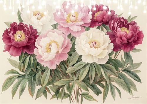 Diamond Painting Set für Erwachsene Anlage Diamant Painting Bilder Blume DIY Eckige Vollbohrer Diamant Malerei Stickerei Kreuzstich, 5D Mosaik Basteln Mädchen Geschenke für Room Decor 40x50 cm X4-44 Diamond Painting Set für Erwachsene Anlage Diamant Painting Bilder Blume DIY Eckige Vollbohrer Diamant Malerei Stickerei Kreuzstich, 5D Mosaik Basteln Mädchen Geschenke für Room Decor 40x50 cm X4-44 von Hooixaag
