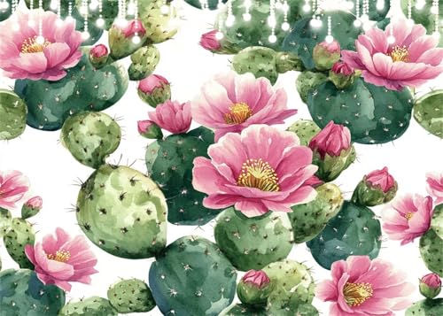 Diamond Painting Set für Erwachsene Blume Diamant Painting Bilder Kaktus DIY Eckige Vollbohrer Diamant Malerei Stickerei Kreuzstich, 5D Mosaik Basteln Mädchen Geschenke für Room Decor 60x80 cm X4-36 Diamond Painting Set für Erwachsene Blume Diamant Painting Bilder Kaktus DIY Eckige Vollbohrer Diamant Malerei Stickerei Kreuzstich, 5D Mosaik Basteln Mädchen Geschenke für Room Decor 60x80 cm X4-36 von Hooixaag