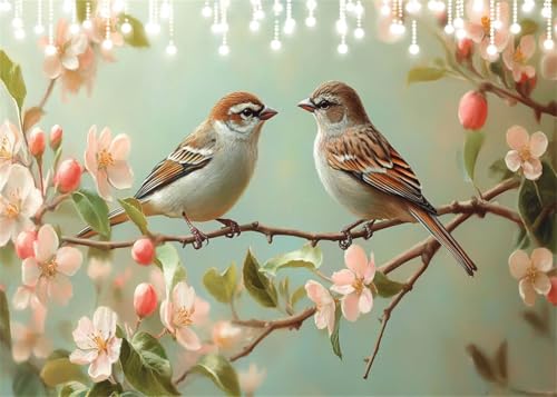 Diamond Painting Set für Erwachsene Blume Diamant Painting Bilder Vogel DIY Eckige Vollbohrer Diamant Malerei Stickerei Kreuzstich, 5D Mosaik Basteln Mädchen Geschenke für Room Decor 80x100 cm X4-72 Diamond Painting Set für Erwachsene Blume Diamant Painting Bilder Vogel DIY Eckige Vollbohrer Diamant Malerei Stickerei Kreuzstich, 5D Mosaik Basteln Mädchen Geschenke für Room Decor 80x100 cm X4-72 von Hooixaag