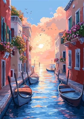 Diamond Painting Set für Erwachsene Sonnenuntergang Diamant Painting Bilder Stadt DIY Runden Vollbohrer Diamant Malerei Stickerei Kreuzstich,5D Mosaik Basteln Geschenke für Room Decor 80x100 cm X4-886 Diamond Painting Set für Erwachsene Sonnenuntergang Diamant Painting Bilder Stadt DIY Runden Vollbohrer Diamant Malerei Stickerei Kreuzstich,5D Mosaik Basteln Geschenke für Room Decor 80x100 cm X4-886 von Hooixaag
