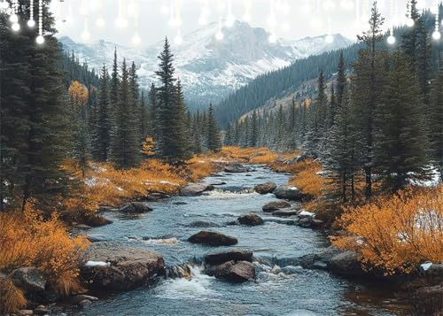 Diamond Painting Set für Erwachsene Wald Diamant Painting Bilder Fluss DIY Eckige Vollbohrer Diamant Malerei Stickerei Kreuzstich, 5D Mosaik Basteln Mädchen Geschenke für Room Decor 50x70 cm X4-76 von Hooixaag
