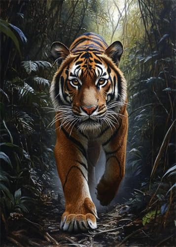 Diamond Painting Set für Erwachsene Wald Diamant Painting Bilder Tiger DIY Eckige Vollbohrer Diamant Malerei Stickerei Kreuzstich, 5D Mosaik Basteln Mädchen Geschenke für Room Decor 80x100 cm X4-992 Diamond Painting Set für Erwachsene Wald Diamant Painting Bilder Tiger DIY Eckige Vollbohrer Diamant Malerei Stickerei Kreuzstich, 5D Mosaik Basteln Mädchen Geschenke für Room Decor 80x100 cm X4-992 von Hooixaag
