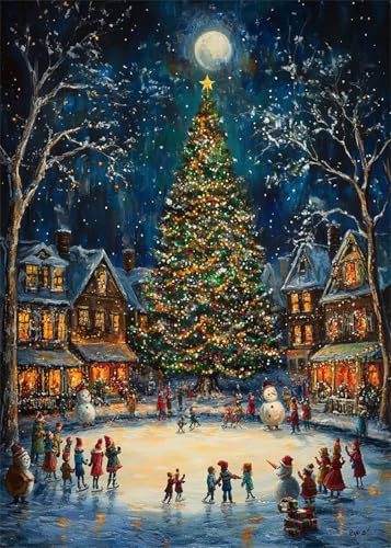 Diamond Painting Set für Erwachsene Weihnachten Diamant Painting Bilder Landschaft DIY Eckige Vollbohrer Diamant Malerei Stickerei Kreuzstich, 5D Mosaik Basteln Geschenke Room Decor 80x100 cm X4-944 Diamond Painting Set für Erwachsene Weihnachten Diamant Painting Bilder Landschaft DIY Eckige Vollbohrer Diamant Malerei Stickerei Kreuzstich, 5D Mosaik Basteln Geschenke Room Decor 80x100 cm X4-944 von Hooixaag