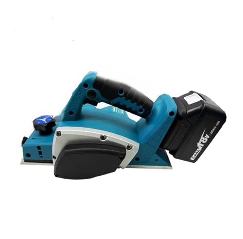 Hookurity Handhobel schnurlose Holzhobelmaschine 15000 U/min bürstenloser Akku-Elektrohobel, 82 mm, Handhobel, Tischler, Heimwerken, for 18-V-Akkus von Hookurity