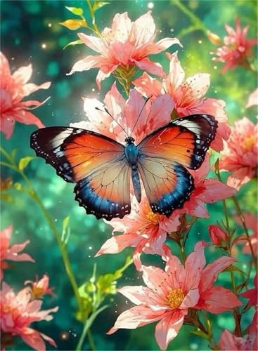 Hoonjiin Malen Nach Zahlen Erwachsene mit Rahmen Gartensonne, Paint by Numbers Adult DIY Ölgemälde Set, Schmetterling Acrylfarbe malen nach zahlen Leinwand set für Heimdekoration 24x30inch Hoonjiin Malen Nach Zahlen Erwachsene mit Rahmen Gartensonne, Paint by Numbers Adult DIY Ölgemälde Set, Schmetterling Acrylfarbe malen nach zahlen Leinwand set für Heimdekoration 24x30inch von Hoonjiin