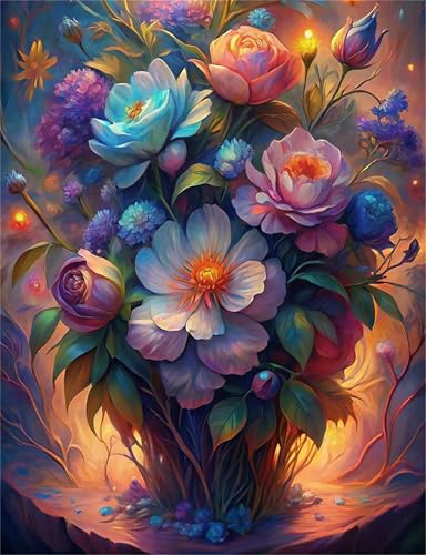 Hoonjiin Malen Nach Zahlen Erwachsene mit Rahmen Natur Pflanze, Paint by Numbers Adult DIY Ölgemälde Set, Blume Acrylfarbe malen nach zahlen Leinwand set für Heimdekoration 18x24inch Hoonjiin Malen Nach Zahlen Erwachsene mit Rahmen Natur Pflanze, Paint by Numbers Adult DIY Ölgemälde Set, Blume Acrylfarbe malen nach zahlen Leinwand set für Heimdekoration 18x24inch von Hoonjiin