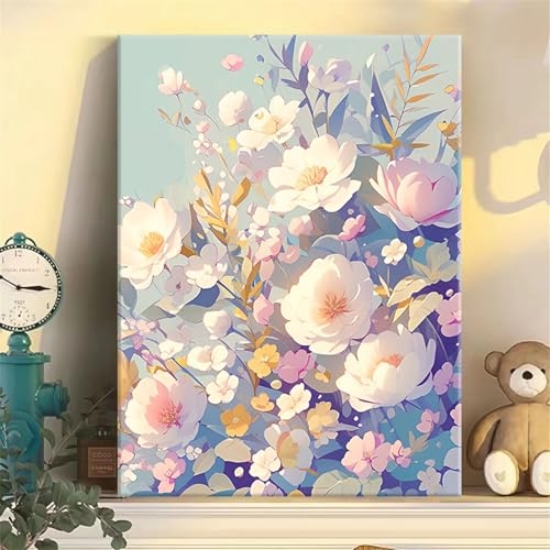 Hoonjiin Malen Nach Zahlen Erwachsene ohne Rahmen Schöne Blume, Paint by Numbers Adult DIY Ölgemälde Set, Sonnenschein Acrylfarbe malen nach zahlen Leinwand set für Heimdekoration 22x28inch Hoonjiin Malen Nach Zahlen Erwachsene ohne Rahmen Schöne Blume, Paint by Numbers Adult DIY Ölgemälde Set, Sonnenschein Acrylfarbe malen nach zahlen Leinwand set für Heimdekoration 22x28inch von Hoonjiin
