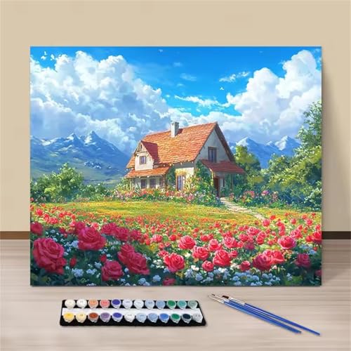 Hoonjiin Malen Nach Zahlen Erwachsene ohne Rahmen Schöne Natur, Paint by Numbers Adult DIY Ölgemälde Set, Garten Acrylfarbe malen nach zahlen Leinwand set für Heimdekoration 22x28inch Hoonjiin Malen Nach Zahlen Erwachsene ohne Rahmen Schöne Natur, Paint by Numbers Adult DIY Ölgemälde Set, Garten Acrylfarbe malen nach zahlen Leinwand set für Heimdekoration 22x28inch von Hoonjiin