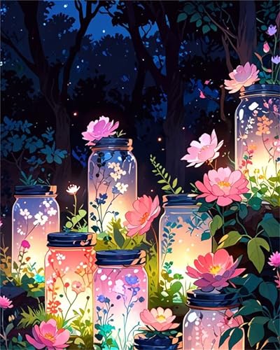 Hoonjiin Malen Nach Zahlen Erwachsene ohne Rahmen Woods Garten, Paint by Numbers Adult DIY Ölgemälde Set, Blumen Acrylfarbe malen nach zahlen Leinwand set für Heimdekoration 12x16inch Hoonjiin Malen Nach Zahlen Erwachsene ohne Rahmen Woods Garten, Paint by Numbers Adult DIY Ölgemälde Set, Blumen Acrylfarbe malen nach zahlen Leinwand set für Heimdekoration 12x16inch von Hoonjiin