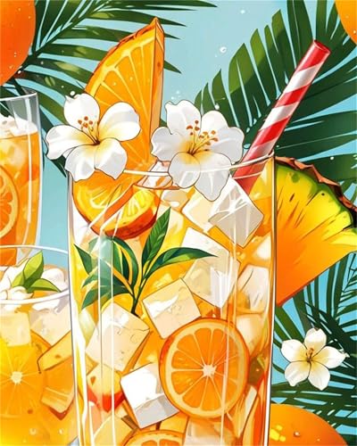 Hoonjiin Malen Nach Zahlen für Erwachsene mit Rahmen, DIY Orangensaft Acrylfarbe Ölgemälde Set für erwachsene und anfänger, mit 3 - Pinseln malen nach zahlen Blätter set für Wanddeko Geschenk 30x40cm Hoonjiin Malen Nach Zahlen für Erwachsene mit Rahmen, DIY Orangensaft Acrylfarbe Ölgemälde Set für erwachsene und anfänger, mit 3 - Pinseln malen nach zahlen Blätter set für Wanddeko Geschenk 30x40cm von Hoonjiin
