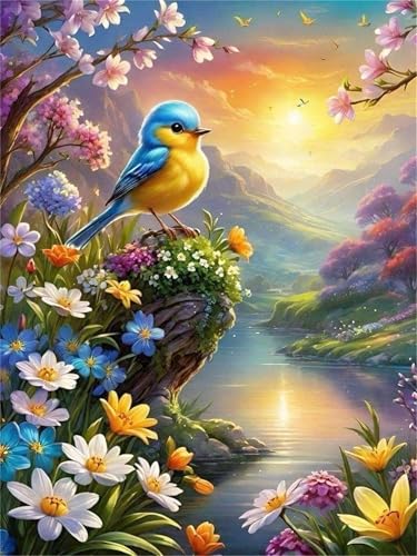 Hoonjiin Malen Nach Zahlen für Erwachsene mit Rahmen, DIY Vögel Blume Acrylfarbe Ölgemälde Set für erwachsene und anfänger, mit 3 - Pinseln malen nach zahlen Stein set für Wanddeko Geschenk 55x70cm Hoonjiin Malen Nach Zahlen für Erwachsene mit Rahmen, DIY Vögel Blume Acrylfarbe Ölgemälde Set für erwachsene und anfänger, mit 3 - Pinseln malen nach zahlen Stein set für Wanddeko Geschenk 55x70cm von Hoonjiin