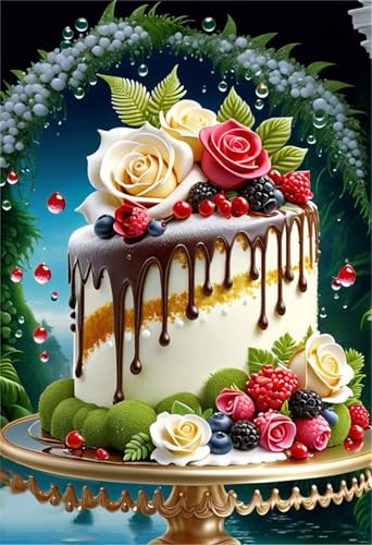 Hoonjiin Malen Nach Zahlen für Erwachsene ohne Rahmen, DIY Kuchen Rose Acrylfarbe Ölgemälde Set für erwachsene und anfänger, mit 3 - Pinseln malen nach zahlen Obst set für Wanddeko Geschenk 55x70cm Hoonjiin Malen Nach Zahlen für Erwachsene ohne Rahmen, DIY Kuchen Rose Acrylfarbe Ölgemälde Set für erwachsene und anfänger, mit 3 - Pinseln malen nach zahlen Obst set für Wanddeko Geschenk 55x70cm von Hoonjiin
