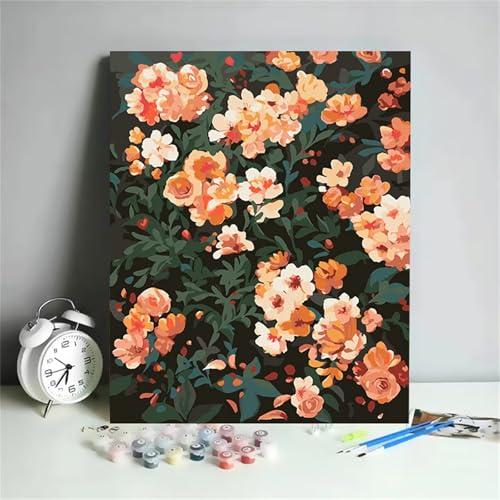 Malen Nach Zahlen für Erwachsene ohne Rahmen, DIY Orangenblüte Acrylfarbe Ölgemälde Set für erwachsene und anfänger, mit 3 - Pinseln malen nach zahlen Pflanzen set für Wanddeko Geschenk 60x90cm Malen Nach Zahlen für Erwachsene ohne Rahmen, DIY Orangenblüte Acrylfarbe Ölgemälde Set für erwachsene und anfänger, mit 3 - Pinseln malen nach zahlen Pflanzen set für Wanddeko Geschenk 60x90cm von Hoonjiin