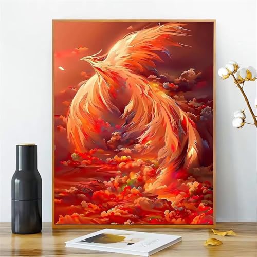 Malen Nach Zahlen für Erwachsene ohne Rahmen, DIY Sonne Phönix Acrylfarbe Ölgemälde Set für erwachsene und anfänger, mit 3 - Pinseln malen nach zahlen Tier set für Wanddeko Geschenk 40x50cm Malen Nach Zahlen für Erwachsene ohne Rahmen, DIY Sonne Phönix Acrylfarbe Ölgemälde Set für erwachsene und anfänger, mit 3 - Pinseln malen nach zahlen Tier set für Wanddeko Geschenk 40x50cm von Hoonjiin