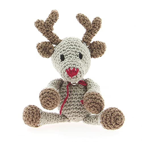 HOOOKED B.V. PAK149 Häkelset Amigurumi Garn-Set Rentier RU, Baumwolle, Kamel-Beige-Töne, Einheitsgröße HOOOKED B.V. PAK149 Häkelset Amigurumi Garn-Set Rentier RU, Baumwolle, Kamel-Beige-Töne, Einheitsgröße von Hoooked