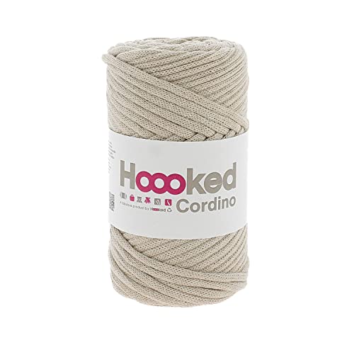 Hoooked CORD33 Garn, Baumwolle, Camel Beige Farbtöne, 54m von Hoooked