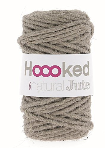 Hoooked Natural Jute Textilgarn 45 m Rolle (Cinnamon Taupe) von Hoooked