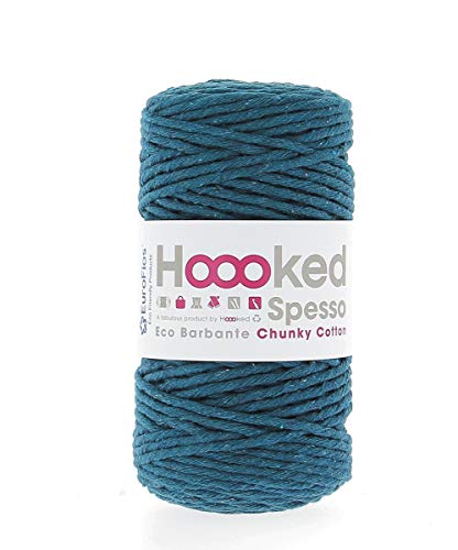 Hoooked Recycling-Garn Spesso Chunky Cotton (Petrol) von Hoooked