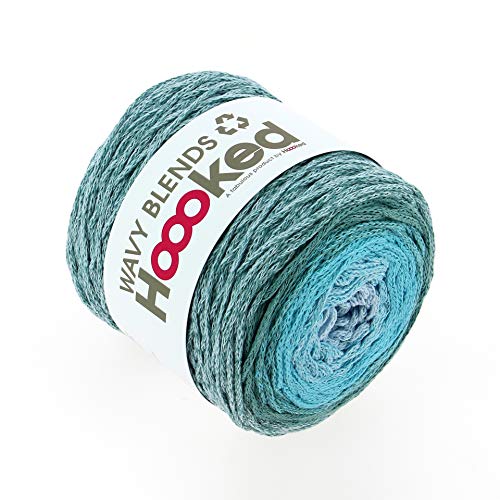 Hoooked Recycling-Garn Wavy Blends (Sea Splash) von Hoooked