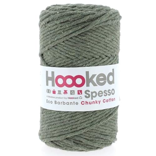 Hoooked Recycling Macramee Garn - Spesso Chunky Cotton 500 g / 127 m 100% Baumwolle (Aspen) von Hoooked
