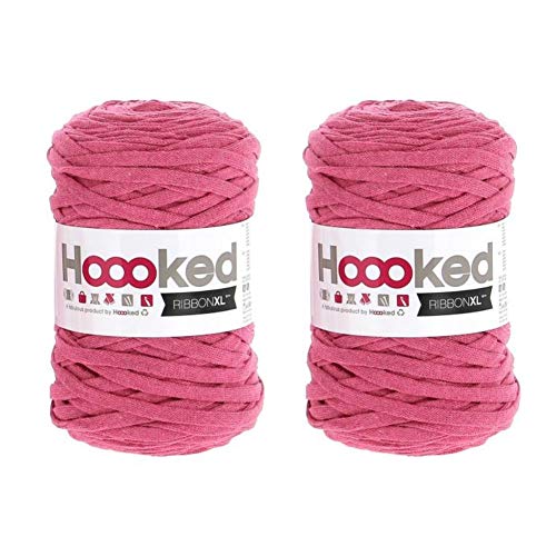 Hoooked Ribbon XL Garn (2er-Pack) - Bubblegum (RXL 27) von Hoooked