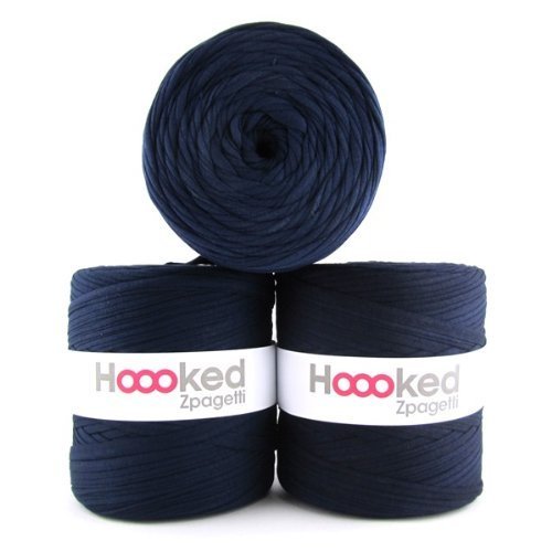 Hoooked Zpagetti Textilgarn 120 m Rolle (marine) von Hoooked