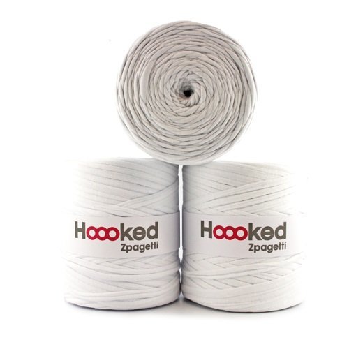 Hoooked Zpagetti Textilgarn 120 m Rolle Wahl (weiß) von Hoooked